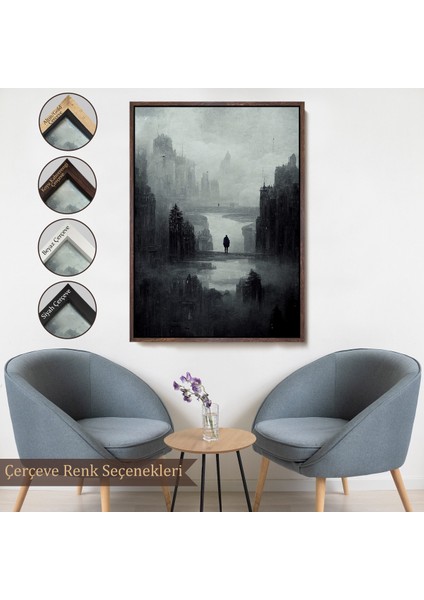 Çerçeveli Dekoratif Kanvas Tablo, Kasvetli Kıyamet TABLOSU-7847