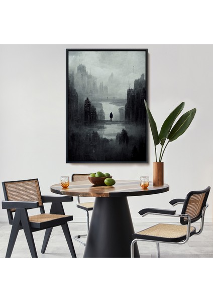 Çerçeveli Dekoratif Kanvas Tablo, Kasvetli Kıyamet TABLOSU-7847