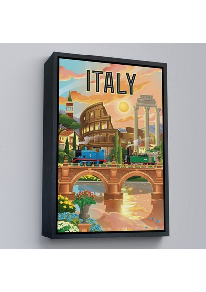Çerçeveli Dekoratif Kanvas Tablo, Roma Italya Kolezyum TABLO-7906