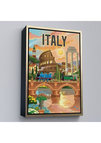 Çerçeveli Dekoratif Kanvas Tablo, Roma Italya Kolezyum TABLO-7906 modelleri