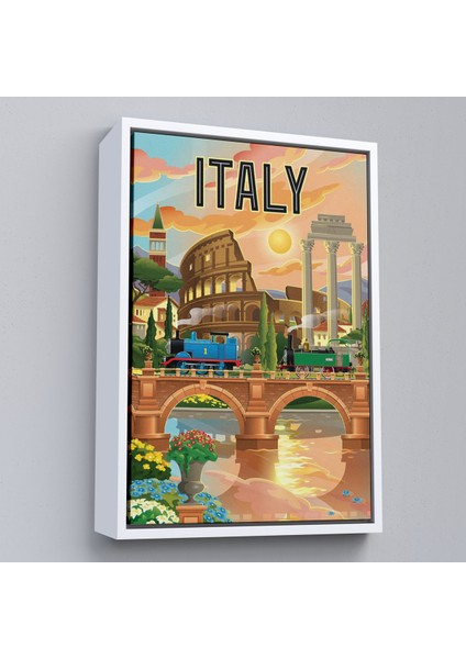 Çerçeveli Dekoratif Kanvas Tablo, Roma Italya Kolezyum TABLO-7906 fırsatları