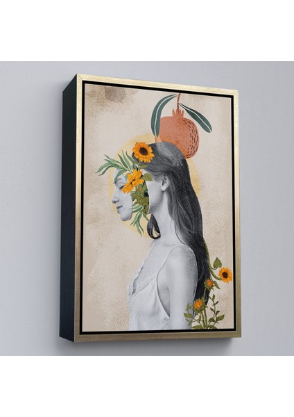 Çerçeveli Dekoratif Kanvas Tablo, Pop Art Soyut Kadın TABLOSU-7873 modelleri