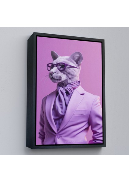 Çerçeveli Dekoratif Kanvas Tablo, Pembe Büyük Kadın TABLOSU-7923