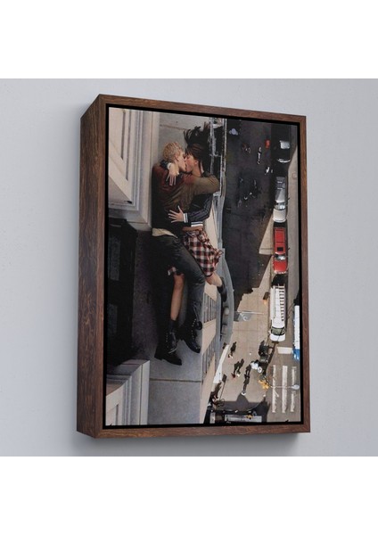 Çerçeveli Dekoratif Kanvas Tablo, Ölüm Öpücüğü Tablosu - The Kiss Of DEATH-7962 fiyatları