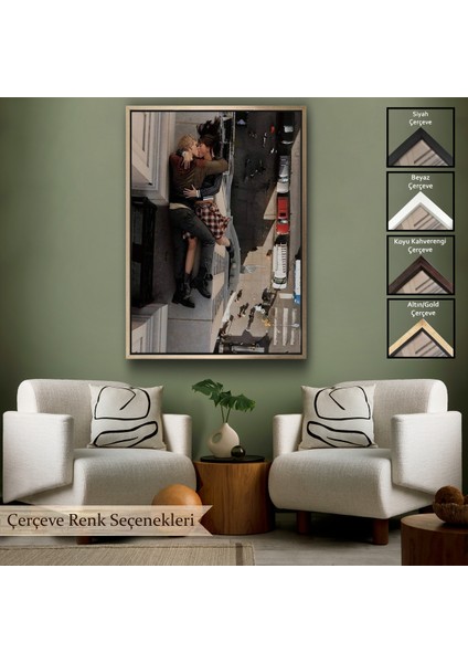 Çerçeveli Dekoratif Kanvas Tablo, Ölüm Öpücüğü Tablosu - The Kiss Of DEATH-7962