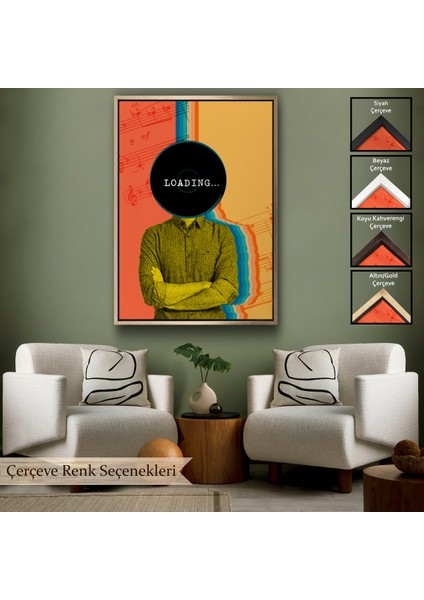 Çerçeveli Dekoratif Kanvas Tablo, Pop Art Loading TABLOSU-7876