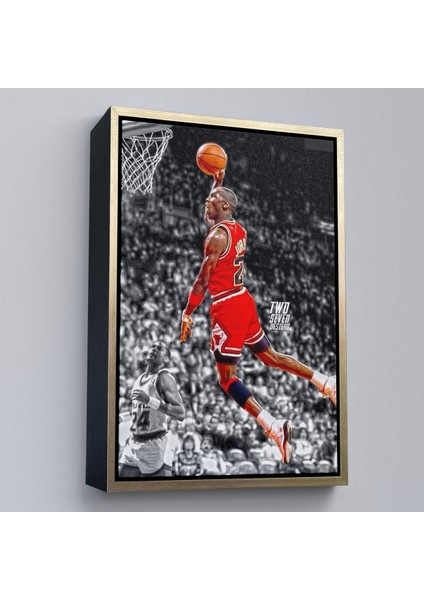 Çerçeveli Dekoratif Kanvas Tablo, Michael Jordan TABLO-7856