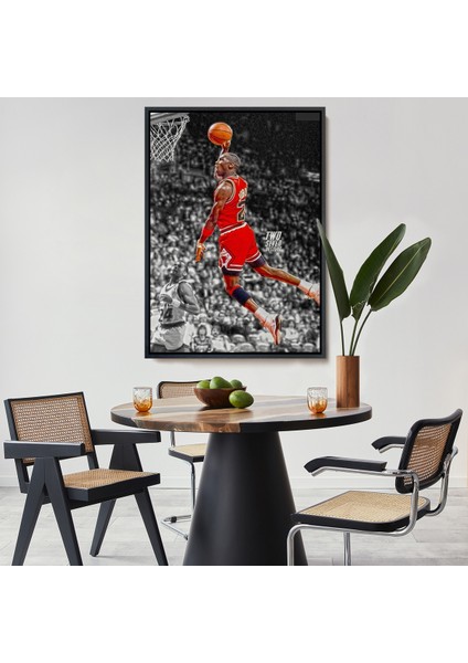 Çerçeveli Dekoratif Kanvas Tablo, Michael Jordan TABLO-7856