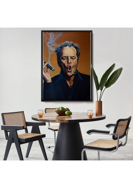 Çerçeveli Dekoratif Kanvas Tablo, Jack Nicholson TABLOSU-7935