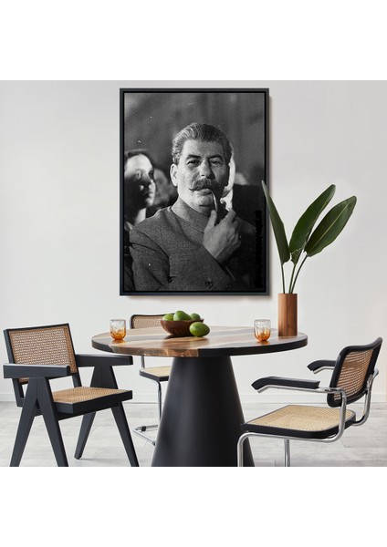 Çerçeveli Dekoratif Kanvas Tablo, Joseph Stalin Rusya ve Sovyetler Birliği Sscb TABLO-7936