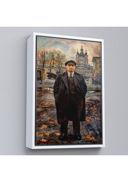 Çerçeveli Dekoratif Kanvas Tablo, Sovyet Lideri Vladimir Lenin TABLO-7973