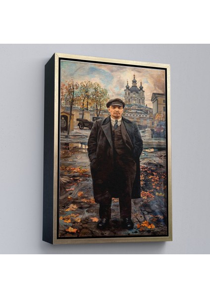 Çerçeveli Dekoratif Kanvas Tablo, Sovyet Lideri Vladimir Lenin TABLO-7973 modelleri
