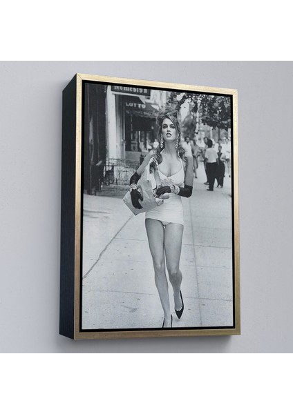 Çerçeveli Dekoratif Kanvas Tablo, Cindy Crawford TABLOSU-7976