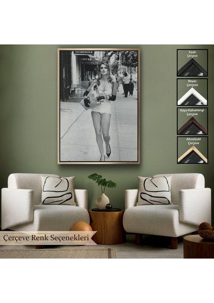 Çerçeveli Dekoratif Kanvas Tablo, Cindy Crawford TABLOSU-7976