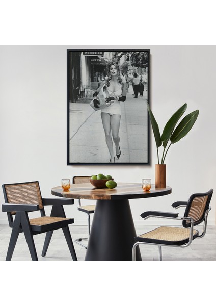 Çerçeveli Dekoratif Kanvas Tablo, Cindy Crawford TABLOSU-7976