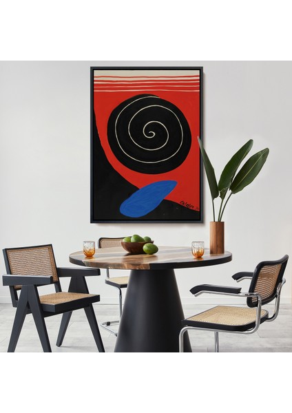 Çerçeveli Dekoratif Kanvas Tablo, Alexander Calder - Büyük Kaya Tablosu - Big BOULDER-8079