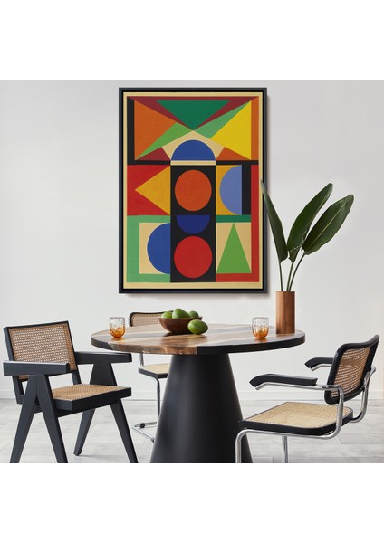 Çerçeveli Dekoratif Kanvas Tablo, Auguste Herbin - Mücevher Tablosu - BIJOU-8080