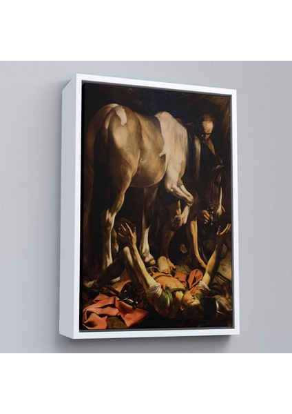Çerçeveli Kanvas Tablo, Caravaggio - Aziz Paul'un Dönüşümü Tablo - The Conversion Of Saint PAUL-8104
