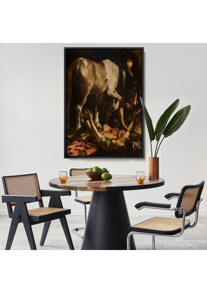 Çerçeveli Kanvas Tablo, Caravaggio - Aziz Paul'un Dönüşümü Tablo - The Conversion Of Saint PAUL-8104