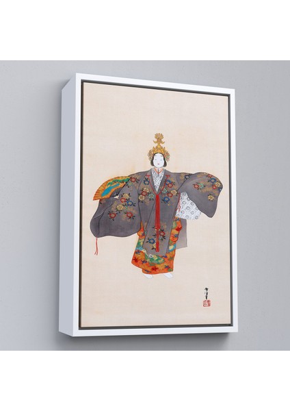 Çerçeveli Dekoratif Kanvas Tablo, Kamisaka Sekka - Japon Kadın TABLOSU-8046 fırsatları