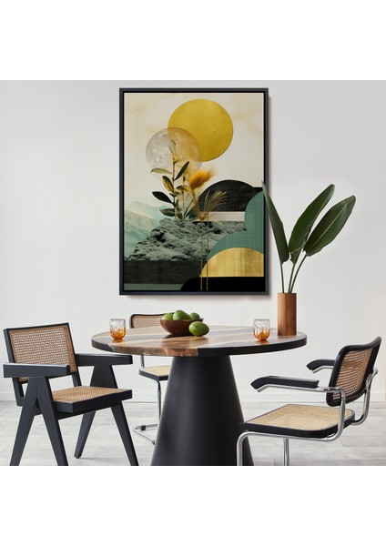 Çerçeveli Dekoratif Kanvas Tablo, Renkli Soyut TABLO-8015