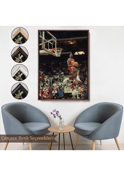 Çerçeveli Dekoratif Kanvas Tablo, Michael Jordan TABLO-7965