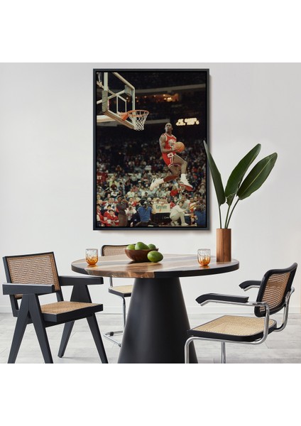 Çerçeveli Dekoratif Kanvas Tablo, Michael Jordan TABLO-7965