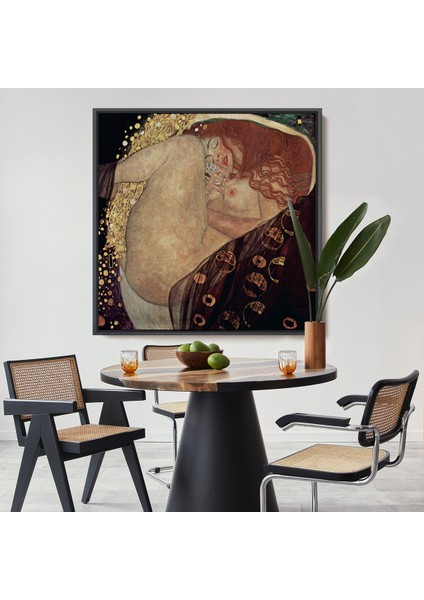 Çerçeveli Dekoratif Kanvas Tablo, Gustav Klimt Danae TABLOSU-8340