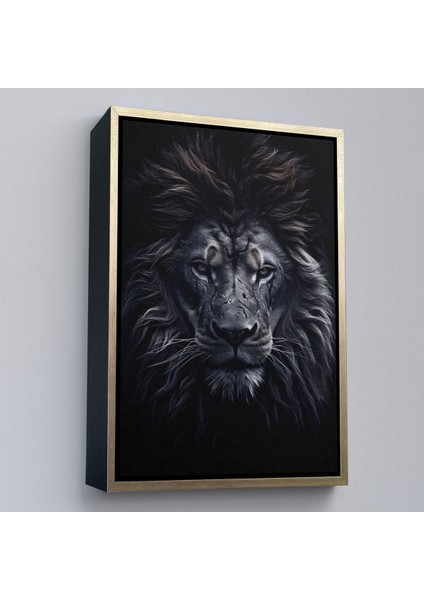 Çerçeveli Dekoratif Kanvas Tablo, Yaralı Aslan TABLOSU-7912 fiyatları