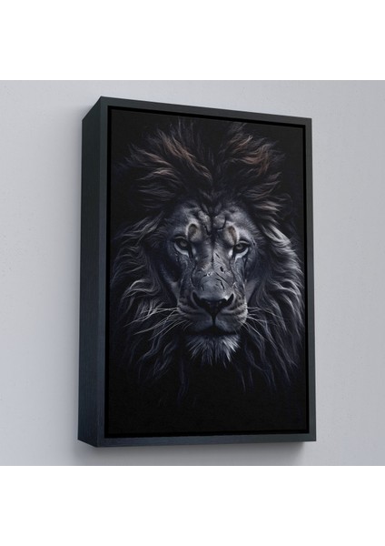 Çerçeveli Dekoratif Kanvas Tablo, Yaralı Aslan TABLOSU-7912 modelleri