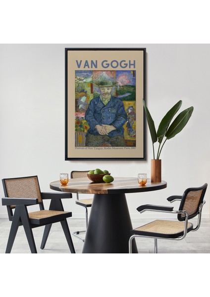 Çerçeveli Dekoratif Kanvas Tablo, Vincent Van Gogh - Bildnis'in Babası Tanguy TABLO-8050