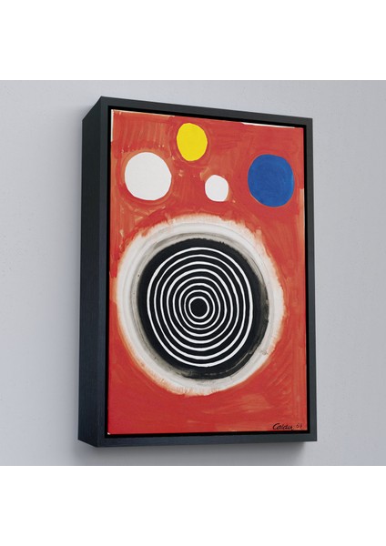Çerçeveli Dekoratif Kanvas Tablo, Alex Calder - Eşmerkezli Bulutsu Tablo - Concentric NEBULA-8103