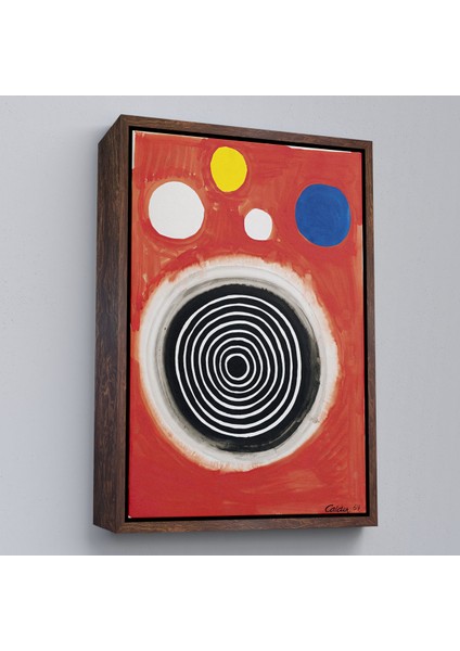 Çerçeveli Dekoratif Kanvas Tablo, Alex Calder - Eşmerkezli Bulutsu Tablo - Concentric NEBULA-8103 fiyatları