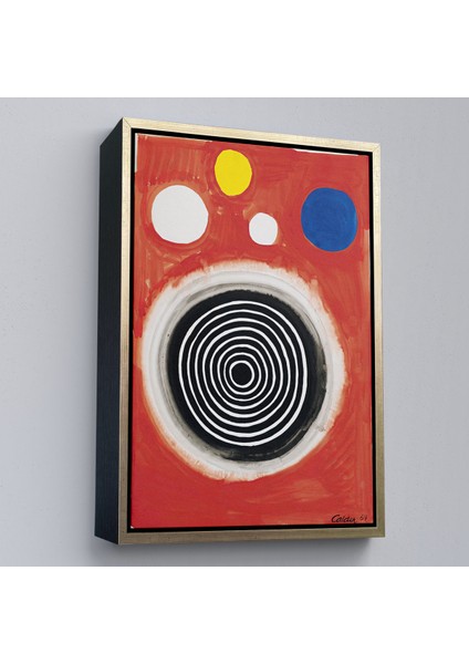 Çerçeveli Dekoratif Kanvas Tablo, Alex Calder - Eşmerkezli Bulutsu Tablo - Concentric NEBULA-8103 modelleri