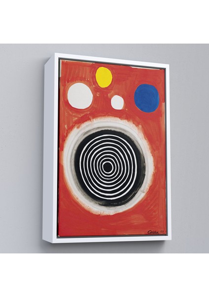 Çerçeveli Dekoratif Kanvas Tablo, Alex Calder - Eşmerkezli Bulutsu Tablo - Concentric NEBULA-8103 fırsatları