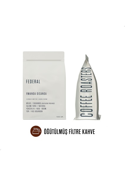Rwanda Gisanga(Öğütülmüş Filtre Kahve) 1kg