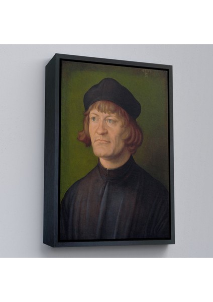 Çerçeveli Kanvas Tablo, Albrecht Dürer - Bir Din Adamı Portresi - Bildnis Eines GEISTLICHEN-8081