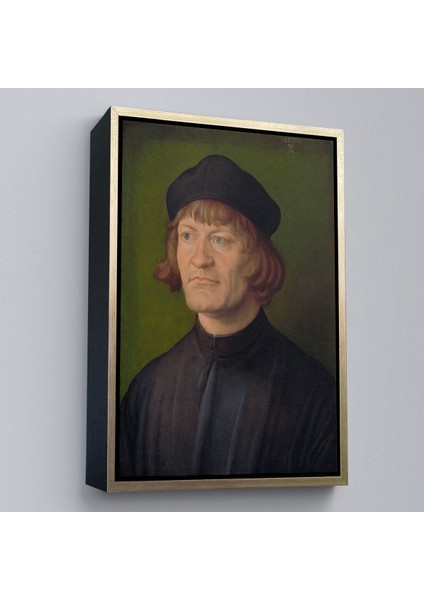Çerçeveli Kanvas Tablo, Albrecht Dürer - Bir Din Adamı Portresi - Bildnis Eines GEISTLICHEN-8081 modelleri