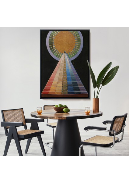 Çerçeveli Dekoratif Kanvas Tablo, Hilma Af Klint - Altarpiece, Grup X, Sayı 1 TABLOSU-8058