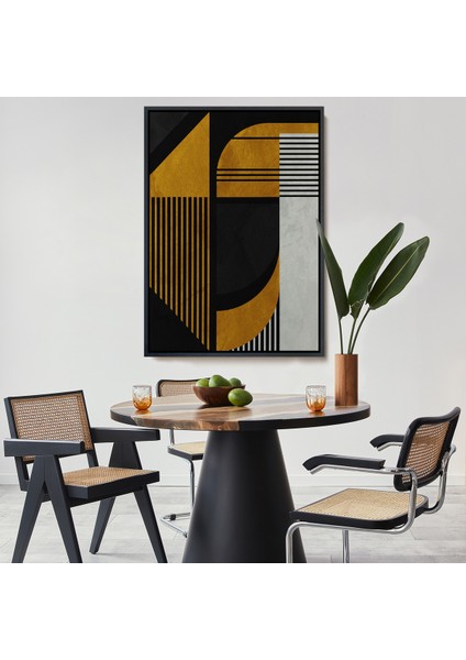 Çerçeveli Dekoratif Kanvas Tablo, Geometrik Soyut TABLO-7871