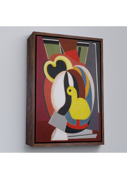 Çerçeveli Dekoratif Kanvas Tablo, Auguste Herbin - Soyut Sanat Kompozisyon TABLOSU-8102 fiyatları