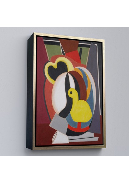 Çerçeveli Dekoratif Kanvas Tablo, Auguste Herbin - Soyut Sanat Kompozisyon TABLOSU-8102 modelleri