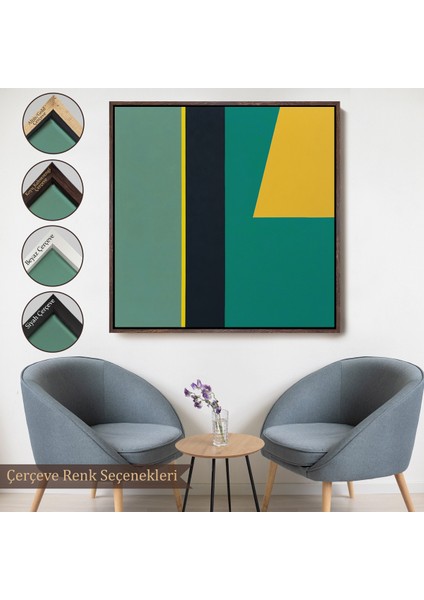 Çerçeveli Dekoratif Kanvas Tablo, Léon Wuidar - Soyut TABLO-8303
