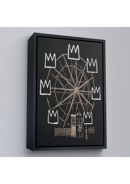 Çerçeveli Dekoratif Kanvas Tablo, Banksquiat TABLO-8075