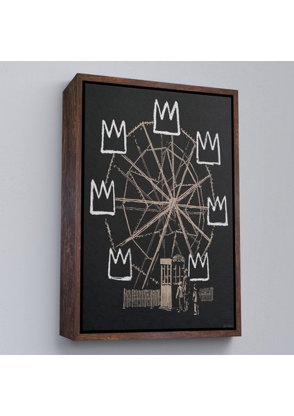 Çerçeveli Dekoratif Kanvas Tablo, Banksquiat TABLO-8075 fiyatları