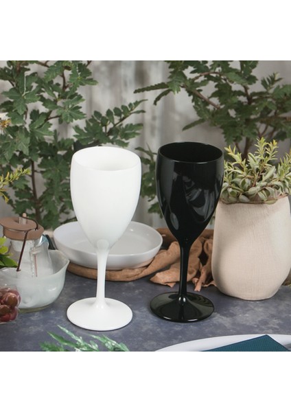 Kırılmaz Şarap Kadehi Beyaz 255 ml 12 Adet modelleri