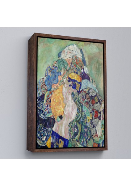 Çerçeveli Dekoratif Kanvas Tablo, Gustav Klimt - Bebek Beşiği Tablo - Baby CRADLE-8073 fiyatları