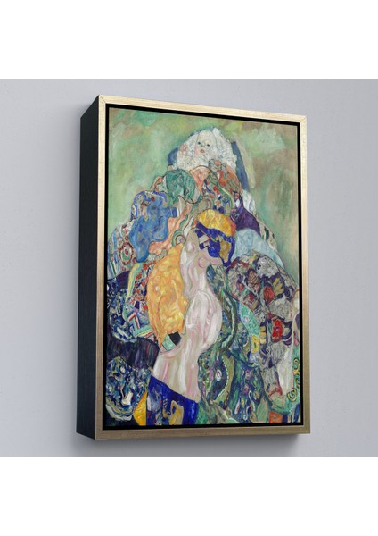 Çerçeveli Dekoratif Kanvas Tablo, Gustav Klimt - Bebek Beşiği Tablo - Baby CRADLE-8073 modelleri