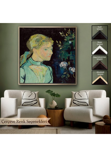 Çerçeveli Dekoratif Kanvas Tablo, Vincent Van Gogh - Adeline Ravoux TABLO-8361