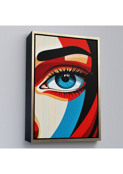 Çerçeveli Dekoratif Kanvas Tablo, Güzel Gözlü Kadın TABLO-7908 fiyatları
